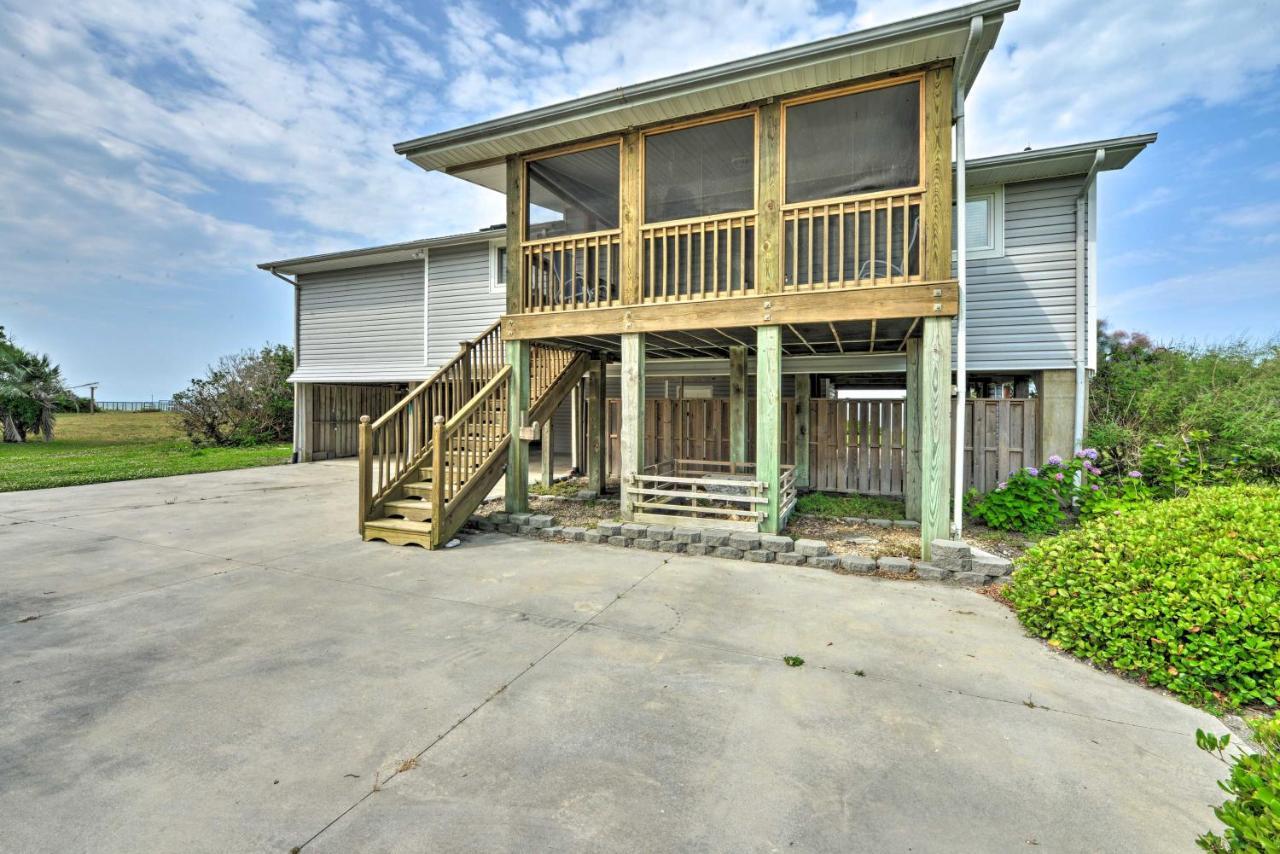 Waterfront Harkers Island Home Sunset View And Dock Екстериор снимка