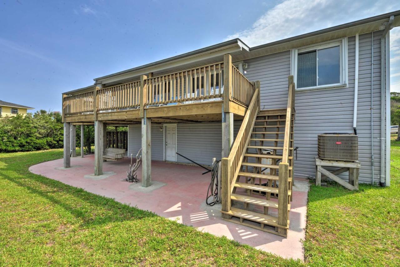Waterfront Harkers Island Home Sunset View And Dock Екстериор снимка